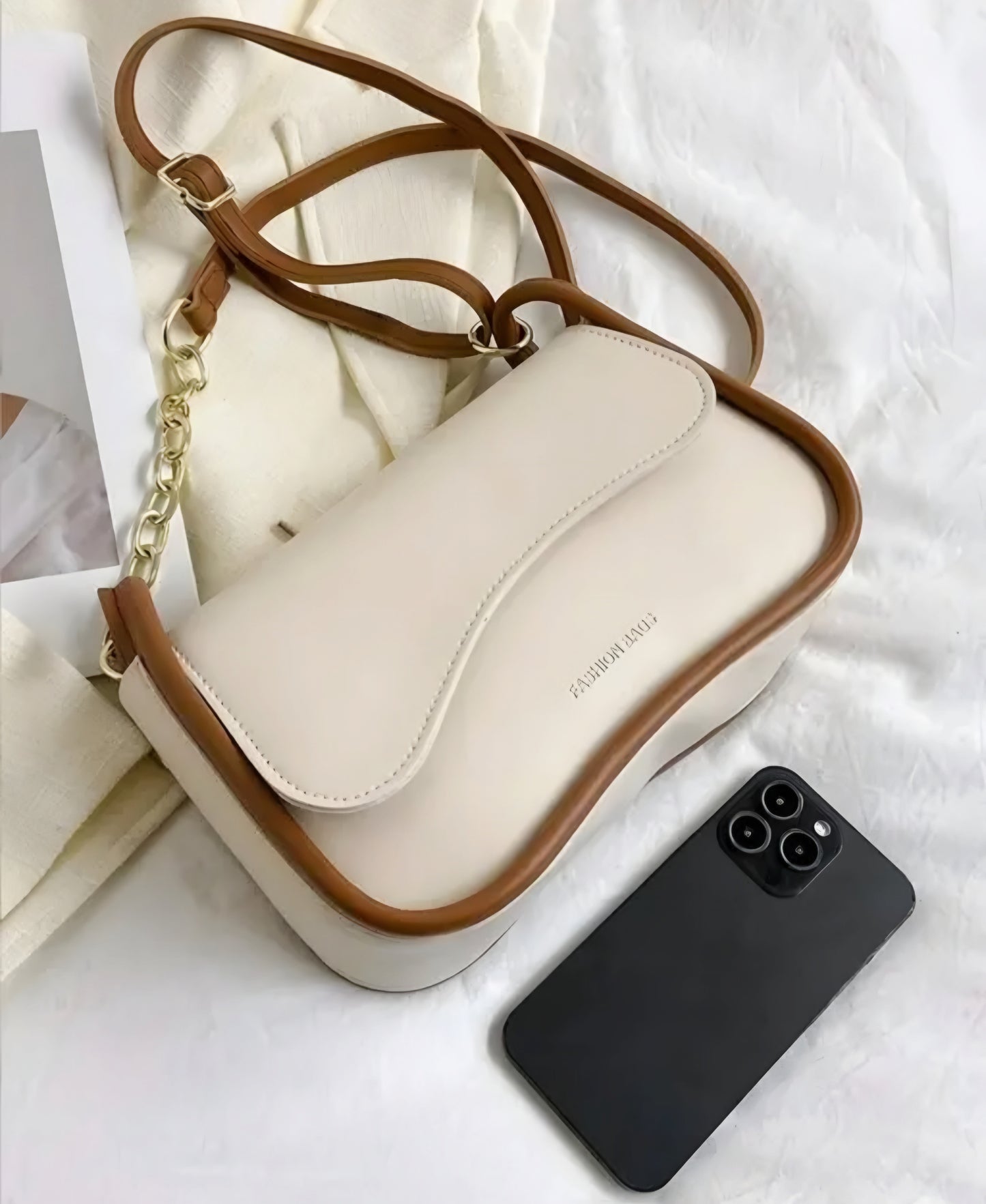 Korean Style Sling Bag for College Girls & Women – CoolDuds™ Trendy Faux Leather Crossbody