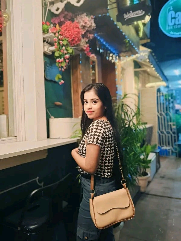 Korean Style Sling Bag for College Girls & Women – CoolDuds™ Trendy Faux Leather Crossbody
